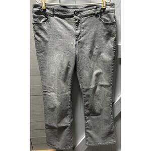 Chico's Platinum Denim Jeans Ultimate Fit Women's Size 2.5 US 14 Gray